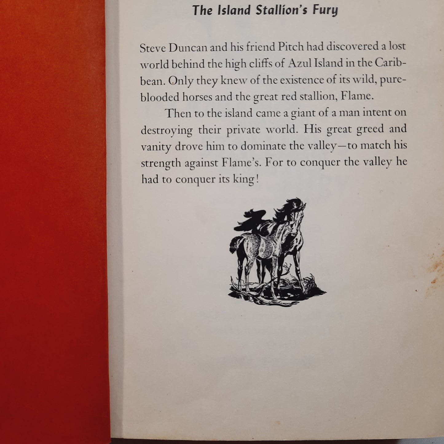 The Island Stallion's Fury #7 by Walter Farley (Acceptable, 1951, HC, 246 pages, Random House)