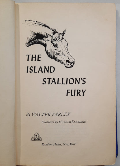 The Island Stallion's Fury #7 by Walter Farley (Acceptable, 1951, HC, 246 pages, Random House)