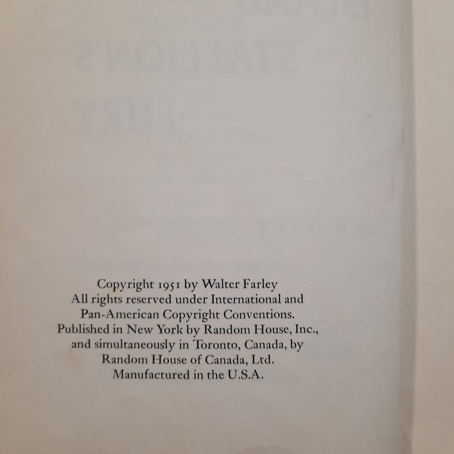 The Island Stallion's Fury #7 by Walter Farley (Acceptable, 1951, HC, 246 pages, Random House)