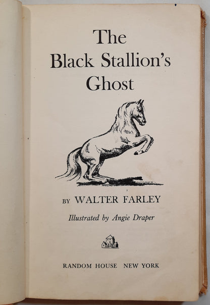 The Black Stallion's Ghost #17 by Walter Farley (Good, 1977, HC, 187 pages, Random House)