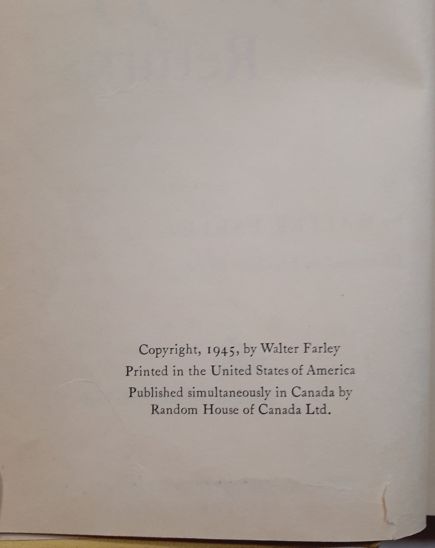 The Black Stallion Returns #2 by Walter Farley (Good, 1945, HC, 245 pages, Random House)