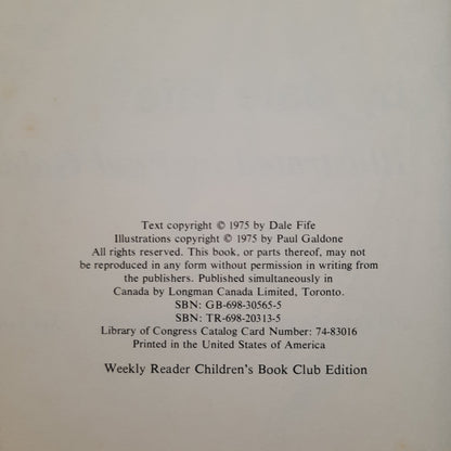 Who Goes There, Lincoln? by Dale Fife (Good, 1975, HC, 64 pages, Weekly Reader Children's Book Club)