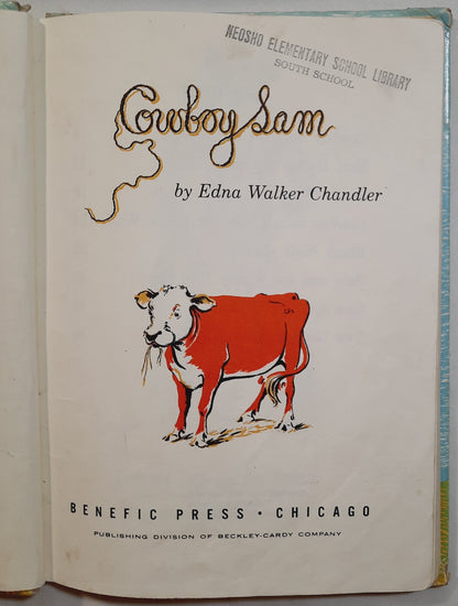 Cowboy Sam by Edna Walker Chandler (Acceptable, 1978, HC, 64 pages, Benefic Press)