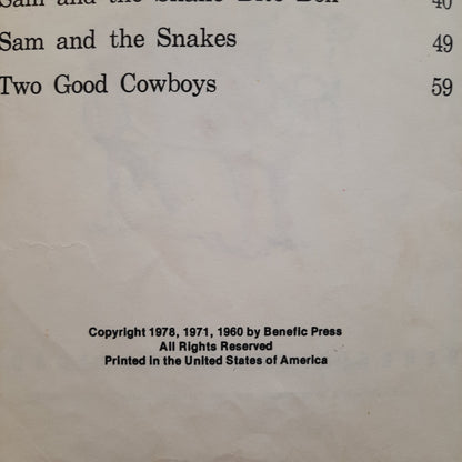 Cowboy Sam by Edna Walker Chandler (Acceptable, 1978, HC, 64 pages, Benefic Press)