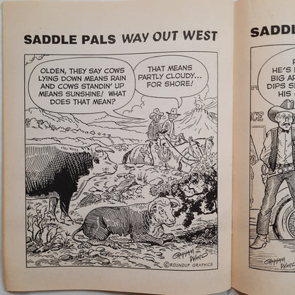 Saddle Pals Way Out West by Graham Ward (Good, Pbk, 30 pages, Roundup Graphics/Kerrville Daily Times)