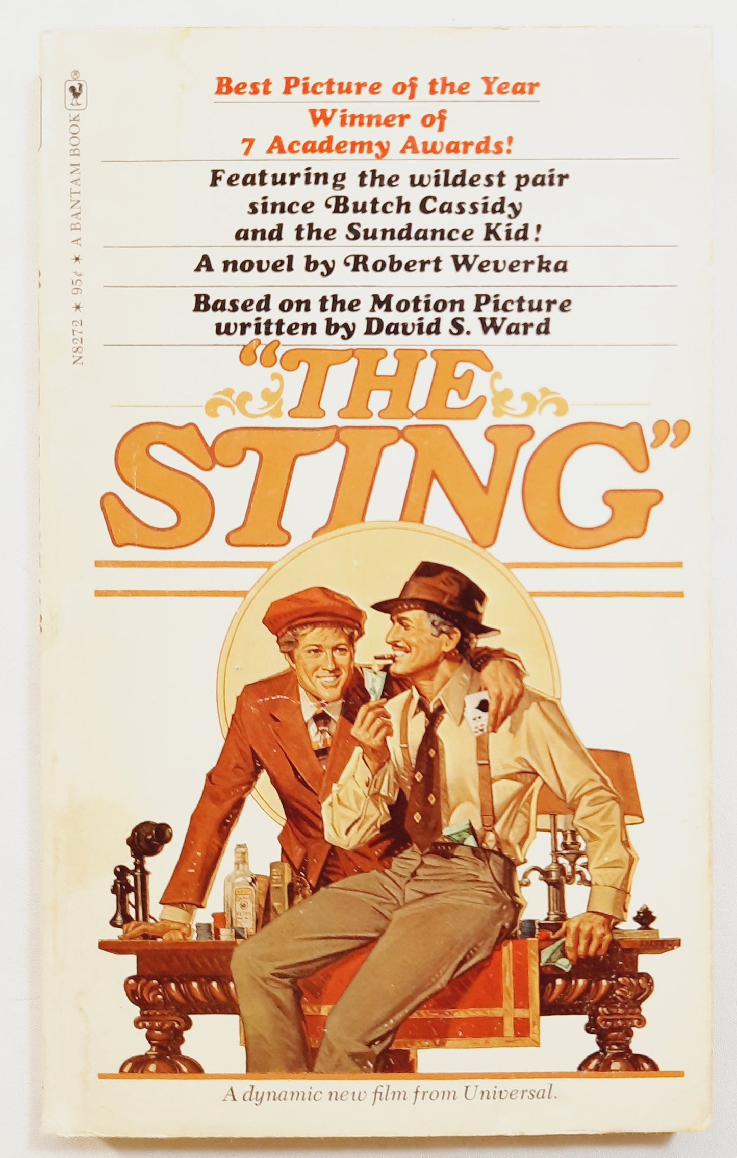 "The Sting" by Robert Weverka (Good, 1974, Pbk, 154 pages, Bantam)