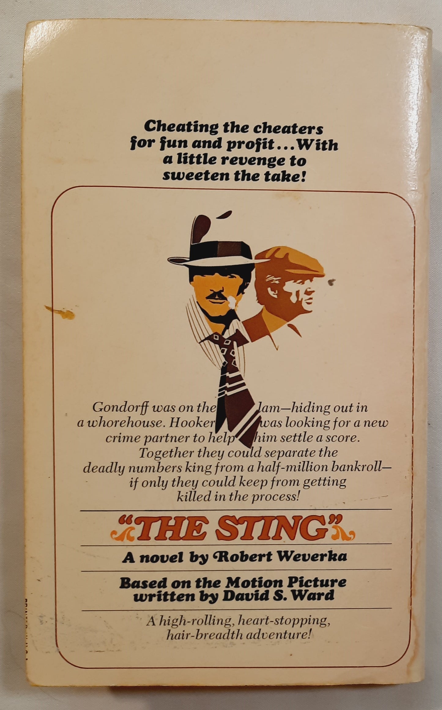 "The Sting" by Robert Weverka (Good, 1974, Pbk, 154 pages, Bantam)