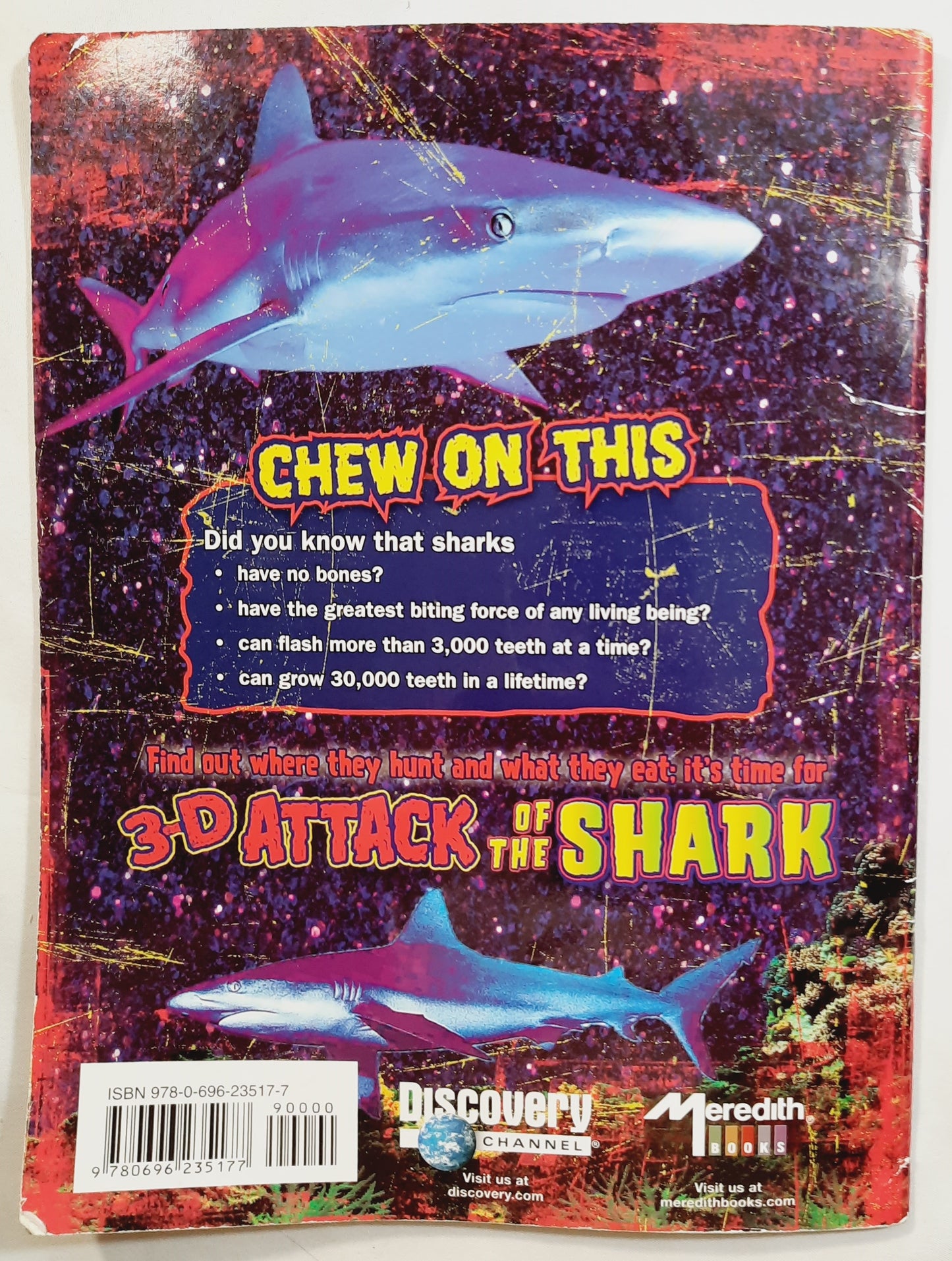 3-D Attack of the Shark by Discovery Channel (Good, 2007, Pbk, 32 pages, Meredith Books)