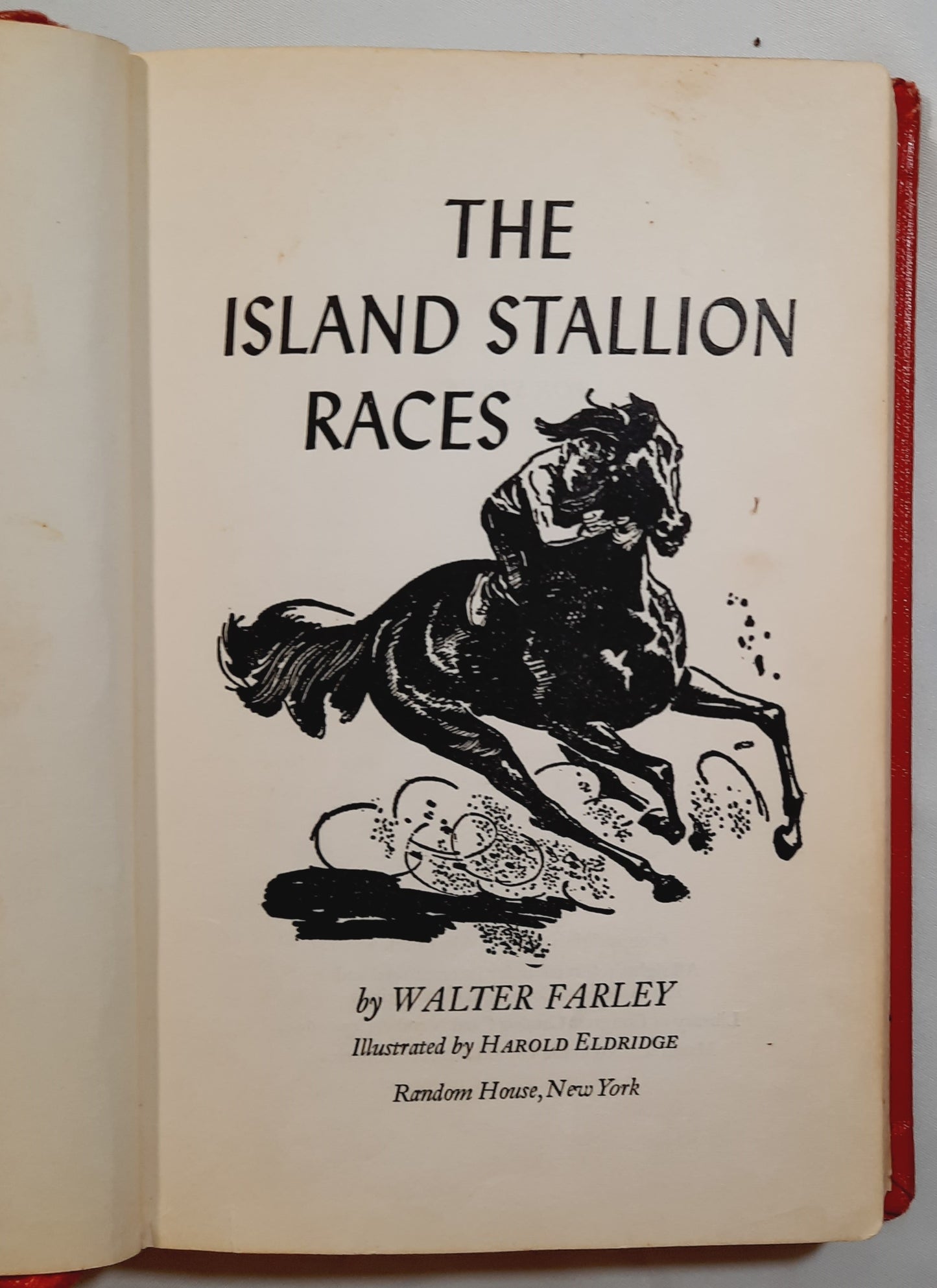 The Island Stallion Races by Walter Farley (Good, 1955, HC, 252 pages, Random House)