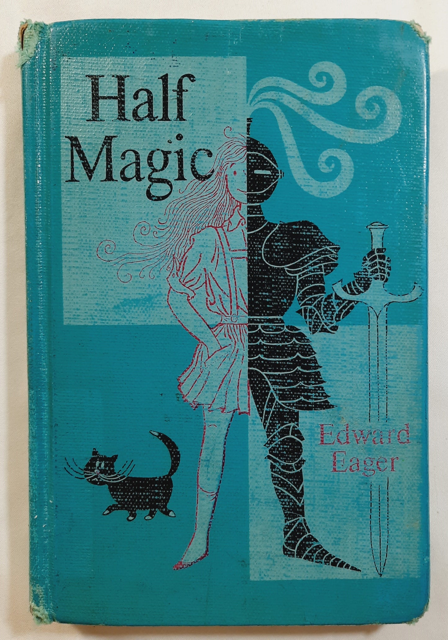 Half Magic by Edward Eager (Good, 1954, HC, 217 pages, Harcourt Brace Jovanovich)