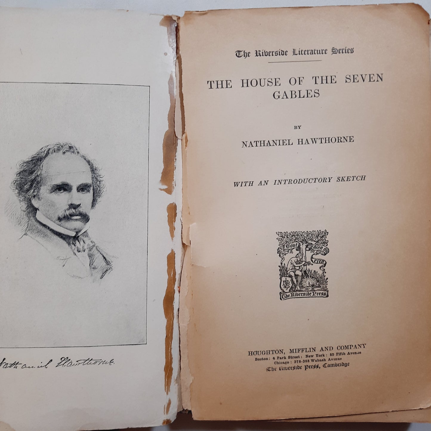 Riverside Literature Series: The House of Seven Gables by Nathaniel Hawthorne (Acceptable, 1896, Pbk, 378 pages, Houghton Mifflin) RARE