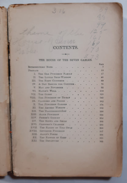 Riverside Literature Series: The House of Seven Gables by Nathaniel Hawthorne (Acceptable, 1896, Pbk, 378 pages, Houghton Mifflin) RARE