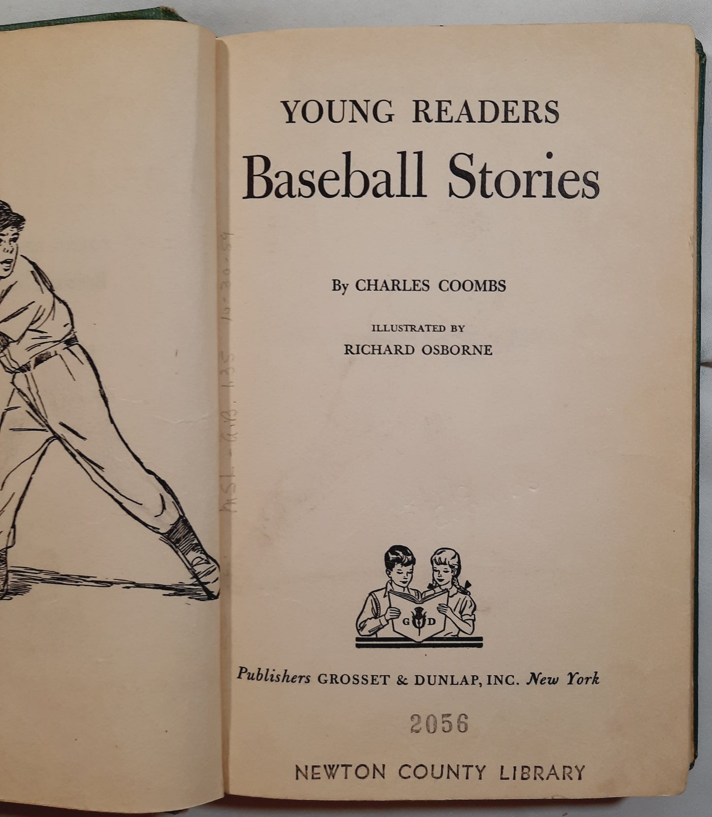 Young Readers Baseball Stories by Charles Coombs (Good, 1950, HC, 190 pages, Grosset & Dunlap)