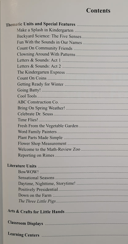 The Mailbox 2001-2002 Yearbook: Kindergarten edited by Leanne Stratton (Very good, 2002, HC, 320 pages, The Education Center)