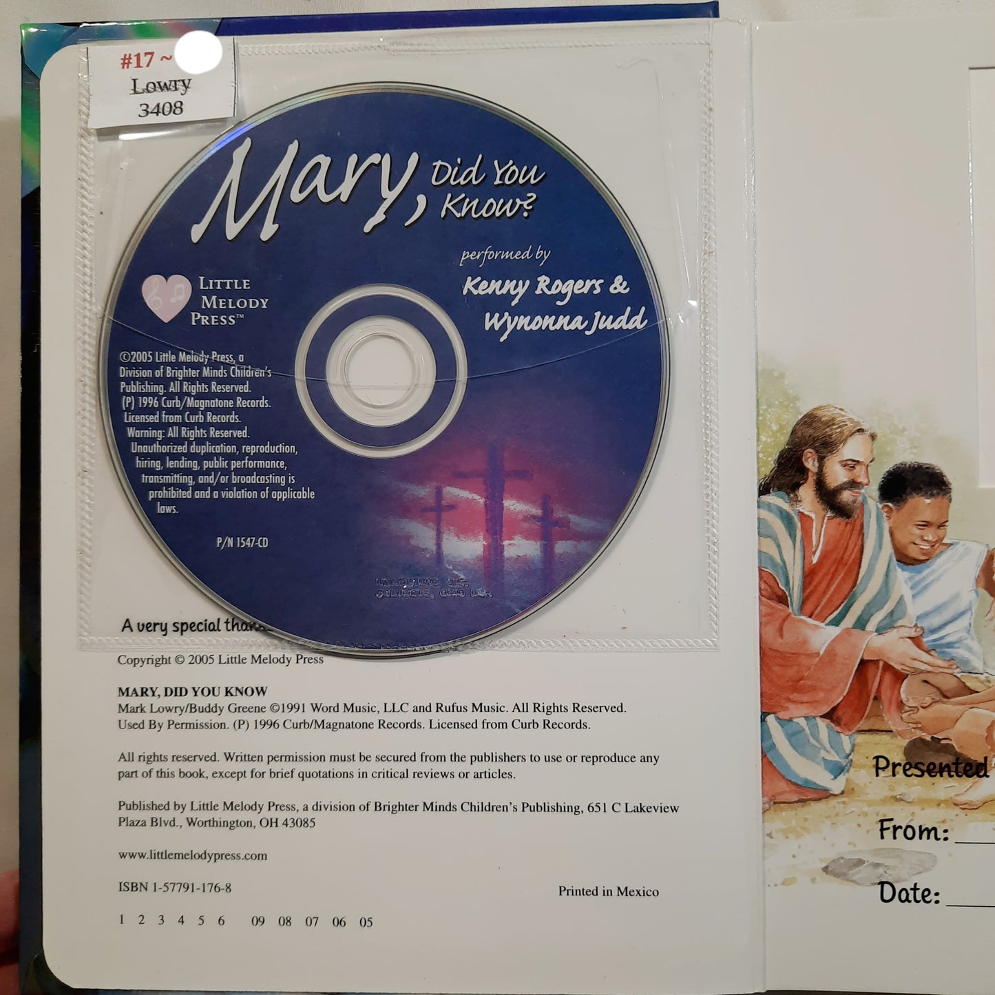 Mary, Did You Know? by Mark Lowry; Buddy Greene (Good, 2005, Board Book with CD, 24 pages, Little Melody Press)