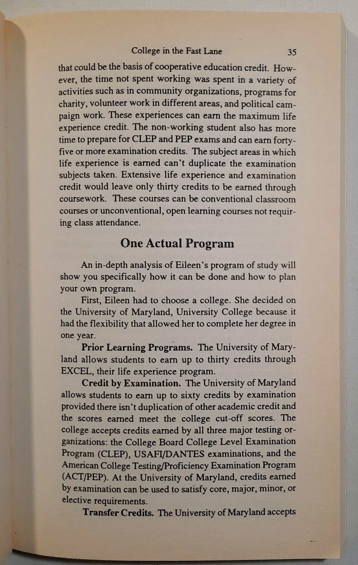 One Year to a College Degree by Lynette Long; Eileen Hershberger (Good, 1992, Pbk, 205 pages, Huntington House)