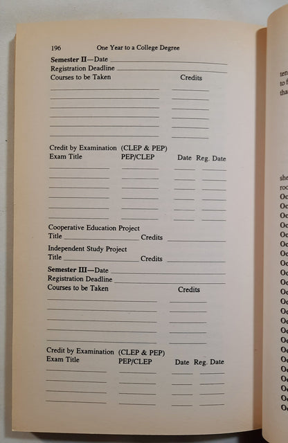 One Year to a College Degree by Lynette Long; Eileen Hershberger (Good, 1992, Pbk, 205 pages, Huntington House)