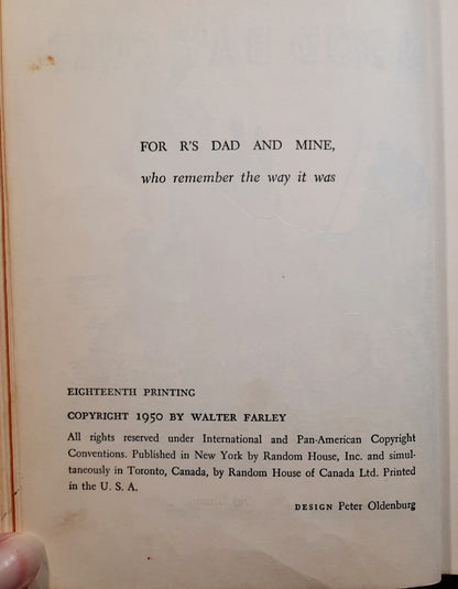 The Blood Bay Colt #6 by Walter Farley (Good, 1950, HC, 307 pages, Random House)