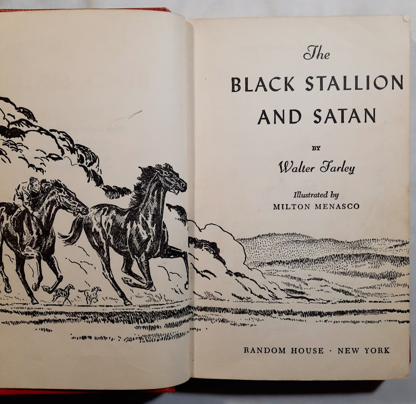 The Black Stallion and Satan by Walter Farley (Good, 1949, HC, 208 pages, Random House)