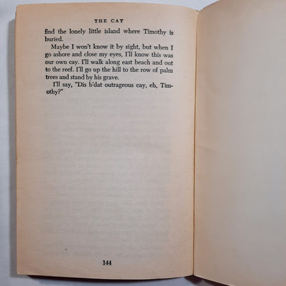 The Cay by Theodore Taylor (Signed by Author, Good, 1970, Pbk, 144 pages, Avon Camelot)