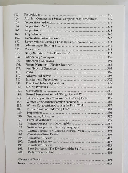 First Language Lessons for the Well-Trained Mind Levels 1 & 2 by Jessie Wise (Good, 2003, Pbk, 422 pages, Peace Hill Press)