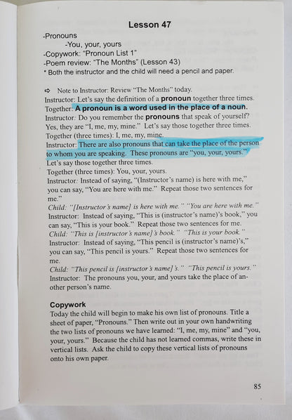 First Language Lessons for the Well-Trained Mind Levels 1 & 2 by Jessie Wise (Good, 2003, Pbk, 422 pages, Peace Hill Press)