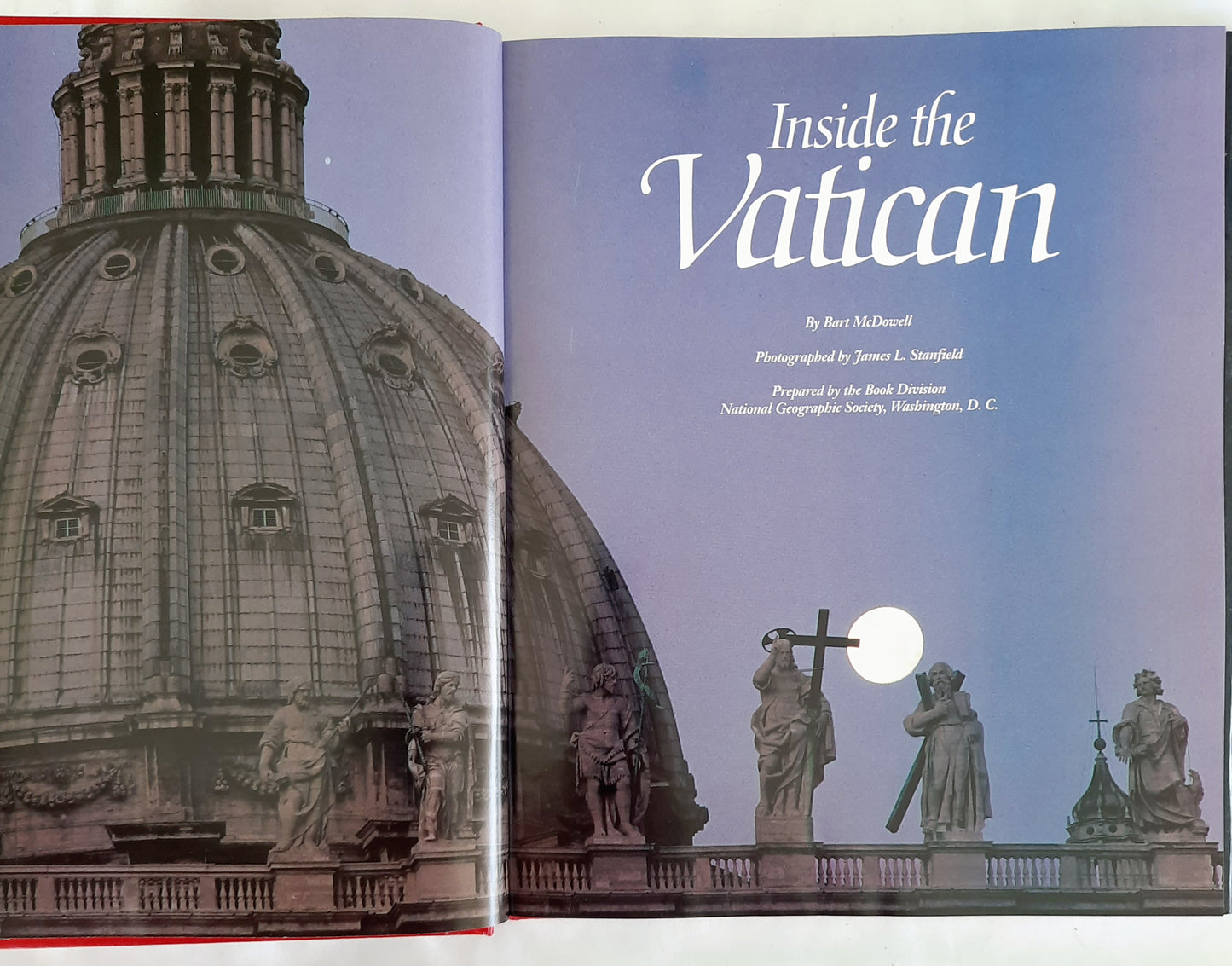 National Geographic: Inside the Vatican by Bart McDowell; James L. Stanfield (Very good, 1991, HC, 232 pages)