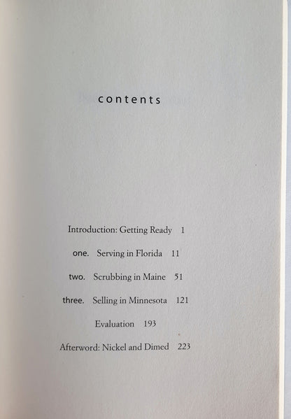 Nickel and Dimed: On (Not) Getting By in America by Barbara Ehrenreich (Very Good, 2011, Pbk, 244 pages, Picador)