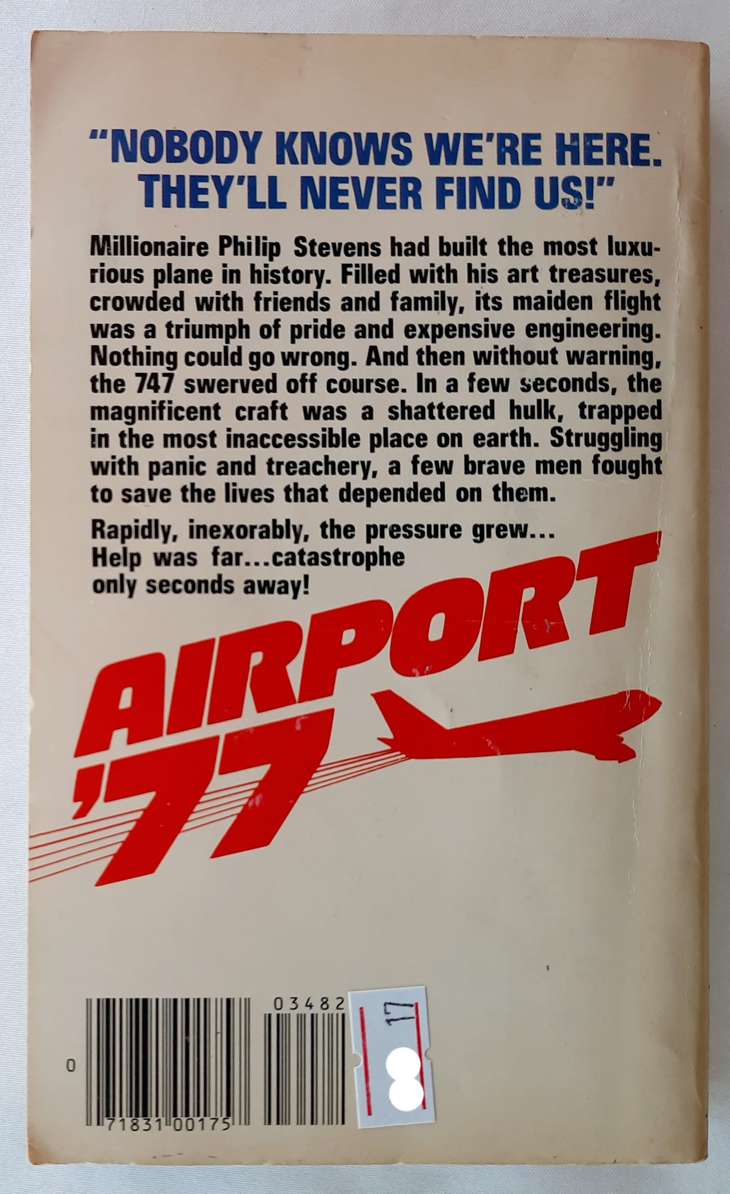 Airport 77 by Michael Scheff; David Spector (Good, 1977, Pbk, 205 pages, Berkley Medallion)