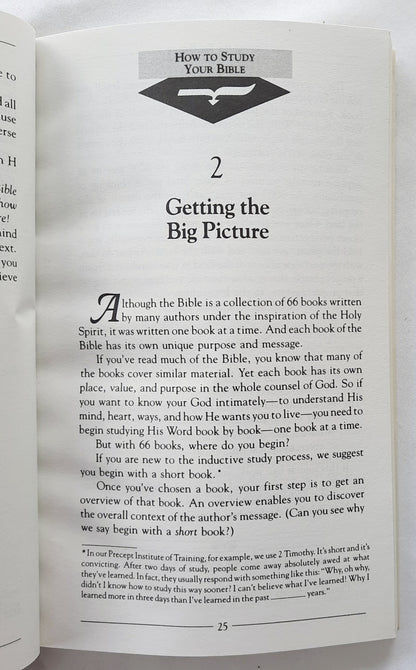 How to Study Your Bible by Kay Arthur (Very good, 1994, 160 pages, Harvest House)