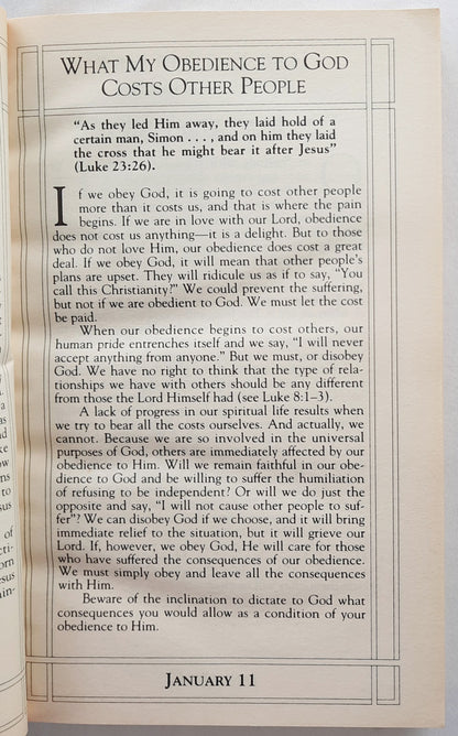 My Utmost for His Highest by Oswald Chambers (Updated, Very good, 1992, Pbk, Discovery House)