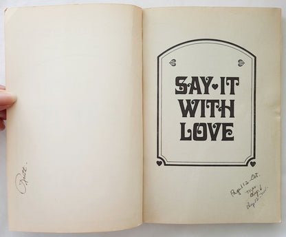 Don't Fake It...Say It with Love by Howard G. Hendricks (Good, 1979, Pbk, 143 pages, Victor Books)