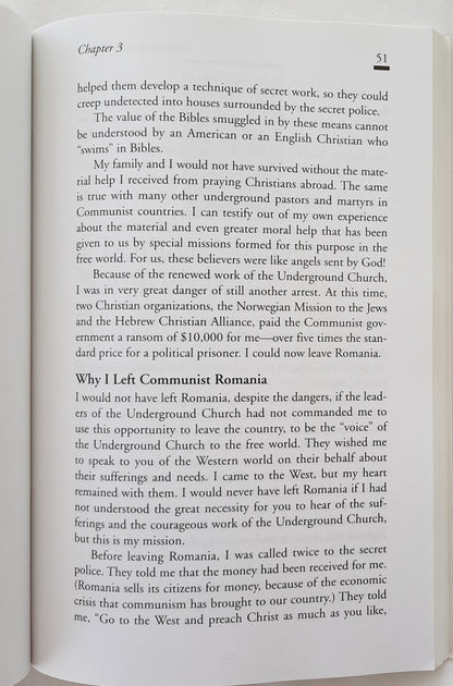 Tortured for Christ by Richard Wurbrand (Good, 1998, Pbk, 170 pages, Living Sacrifice Book Co.)