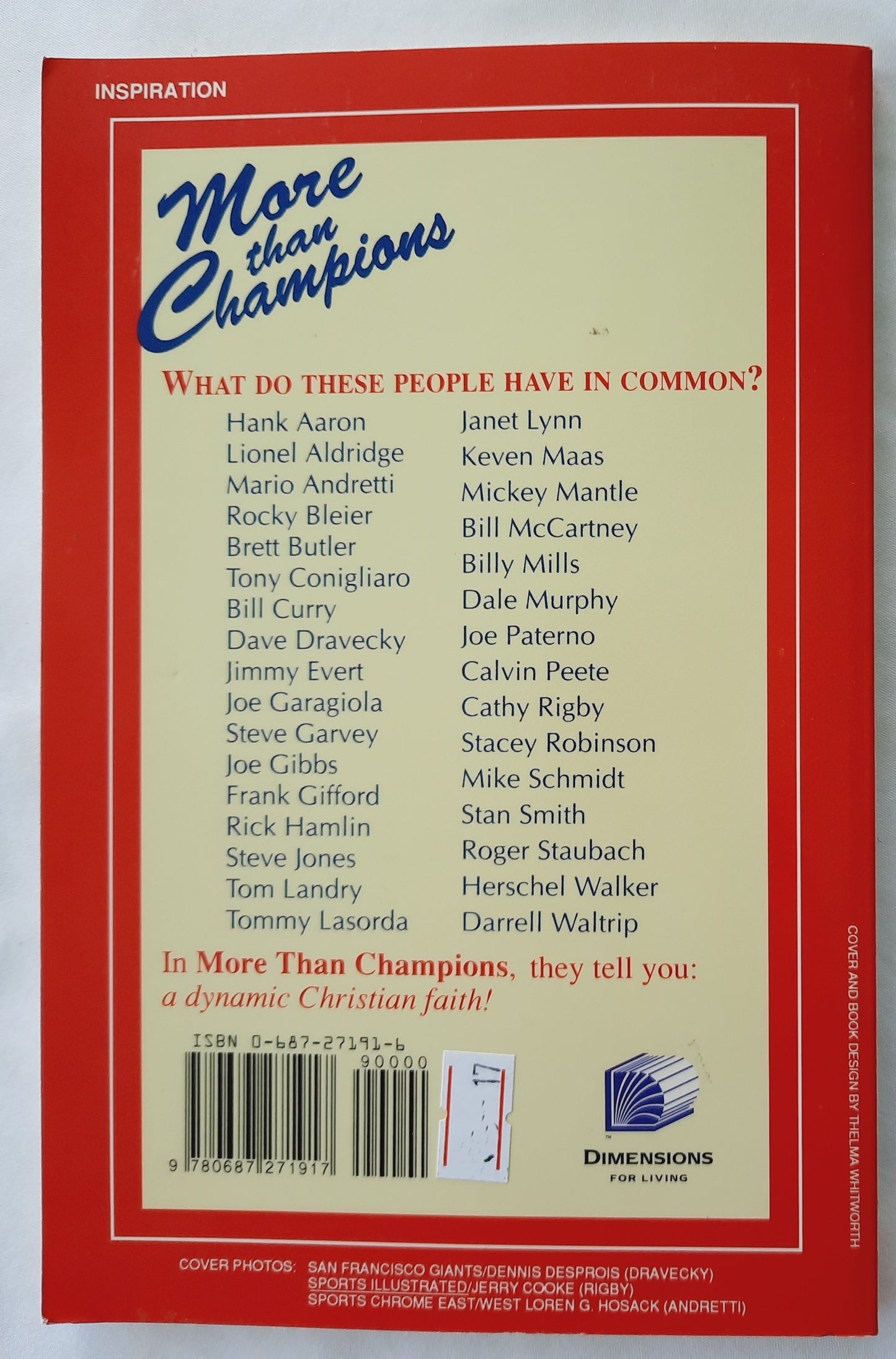 More Than Champions by Guideposts (Very good, 1992, Pbk, 96 pages, Dimensions for Living)