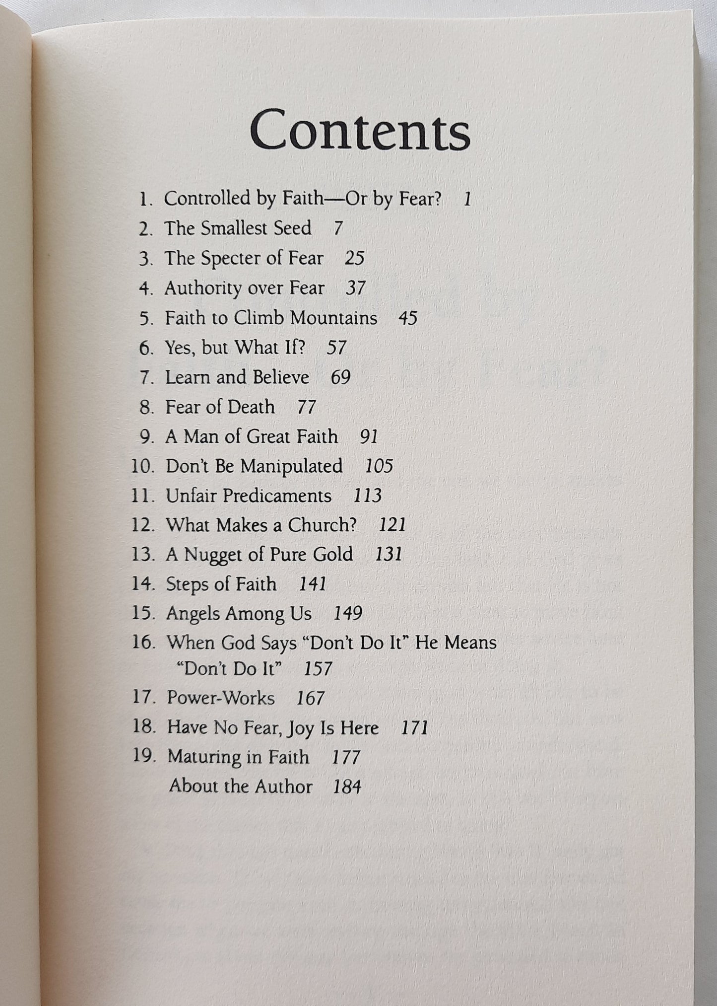 From Fear to Faith by Merlin Carothers (Good, 1997, Pbk, 183 pages, Thomas Nelson)