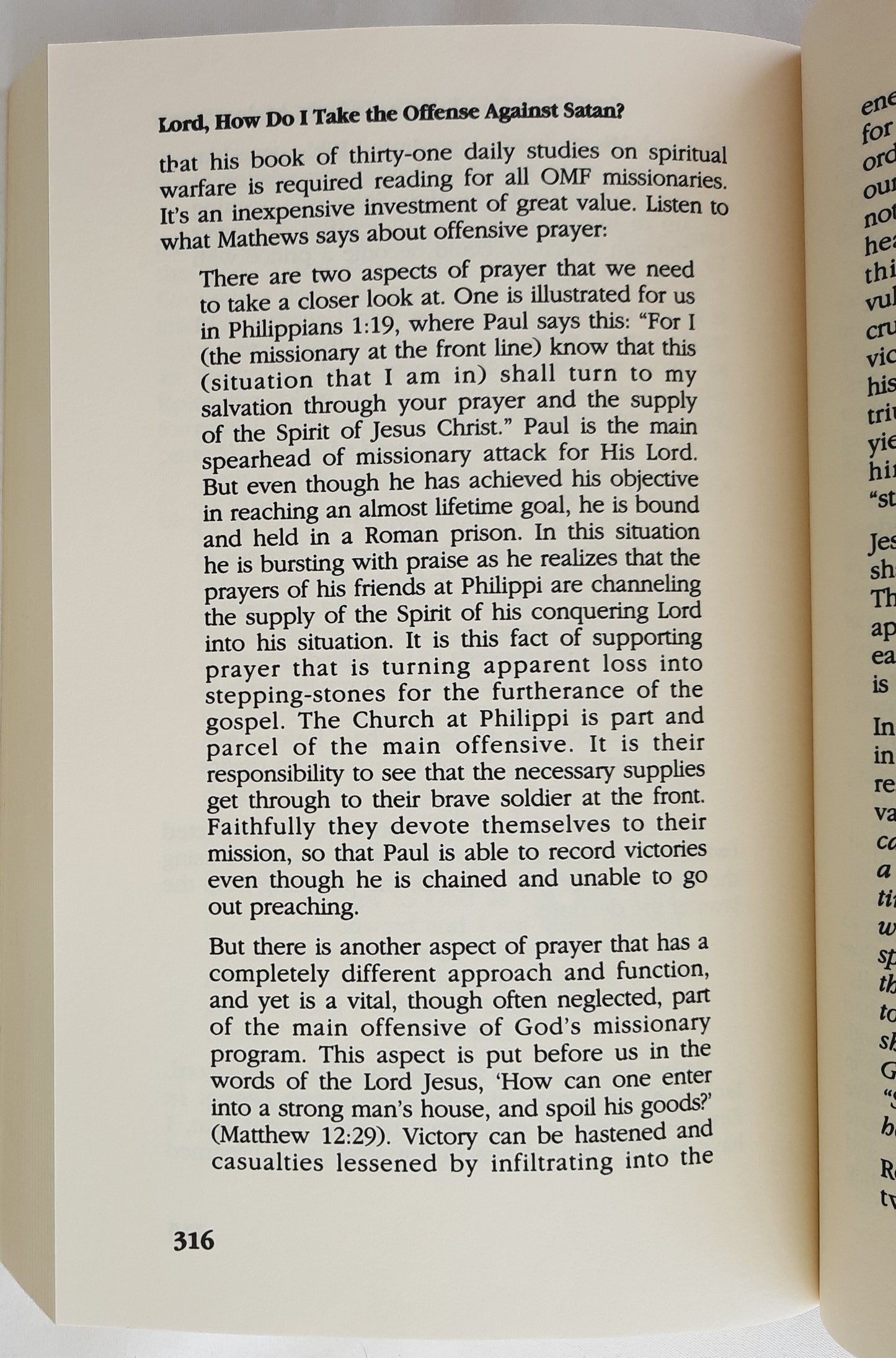 Lord, Is It Warfare? Teach Me to Stand by Kay Arthur (Very Good, 1991, 339 pages, Multnomah)