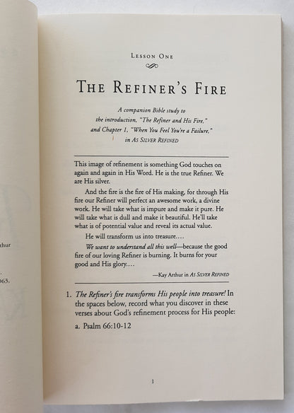 As Silver Refined: Learning to Embrace Life's Disappointments Study Guide by Kay Arthur (Very good, 1999, Pbk, 93 pages, WaterBrook)