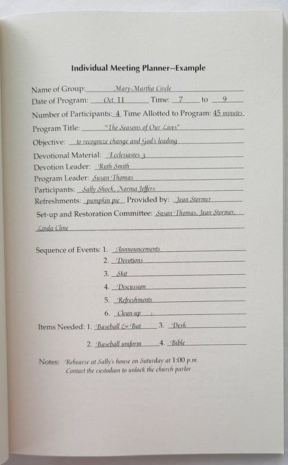 I Said I Would Do It, Now What Do I Do? Programs for Women's Groups by Elaine V. Strawn (Good, 1994, PBk, 126 pages, Abingdon)