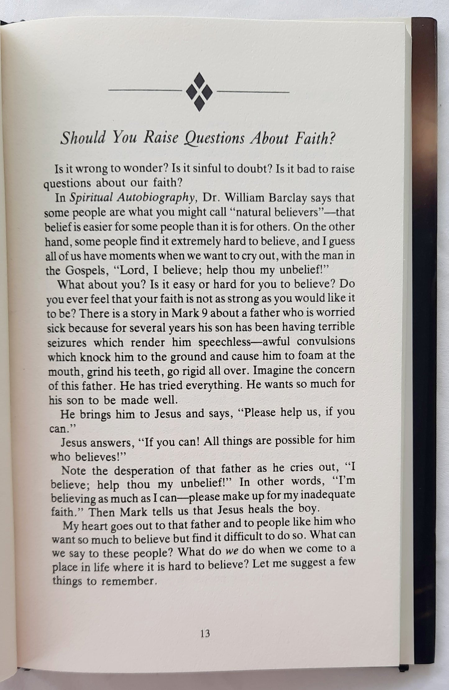 Can You Remember to Forget? And 32 Other Questions for Tomorrow's Leaders by James W. Moore (Very good, 1991, HC, 95 pages, Abingdon)