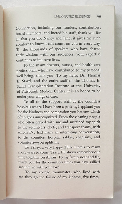 Unexpected Blessings: Finding Hope and Healing in the Face of Illness by Roxanne Black (Very Good, 2008, Pbk, 224 pages, Townsend Press)