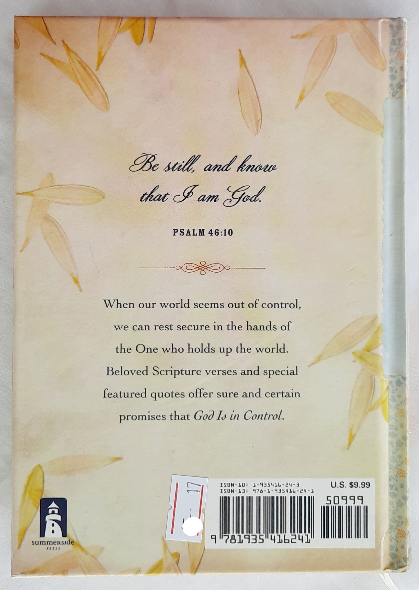 God Is in Control by Joanie Garborg (Very good, 2009, HC, 128 pages, Summerside Press)