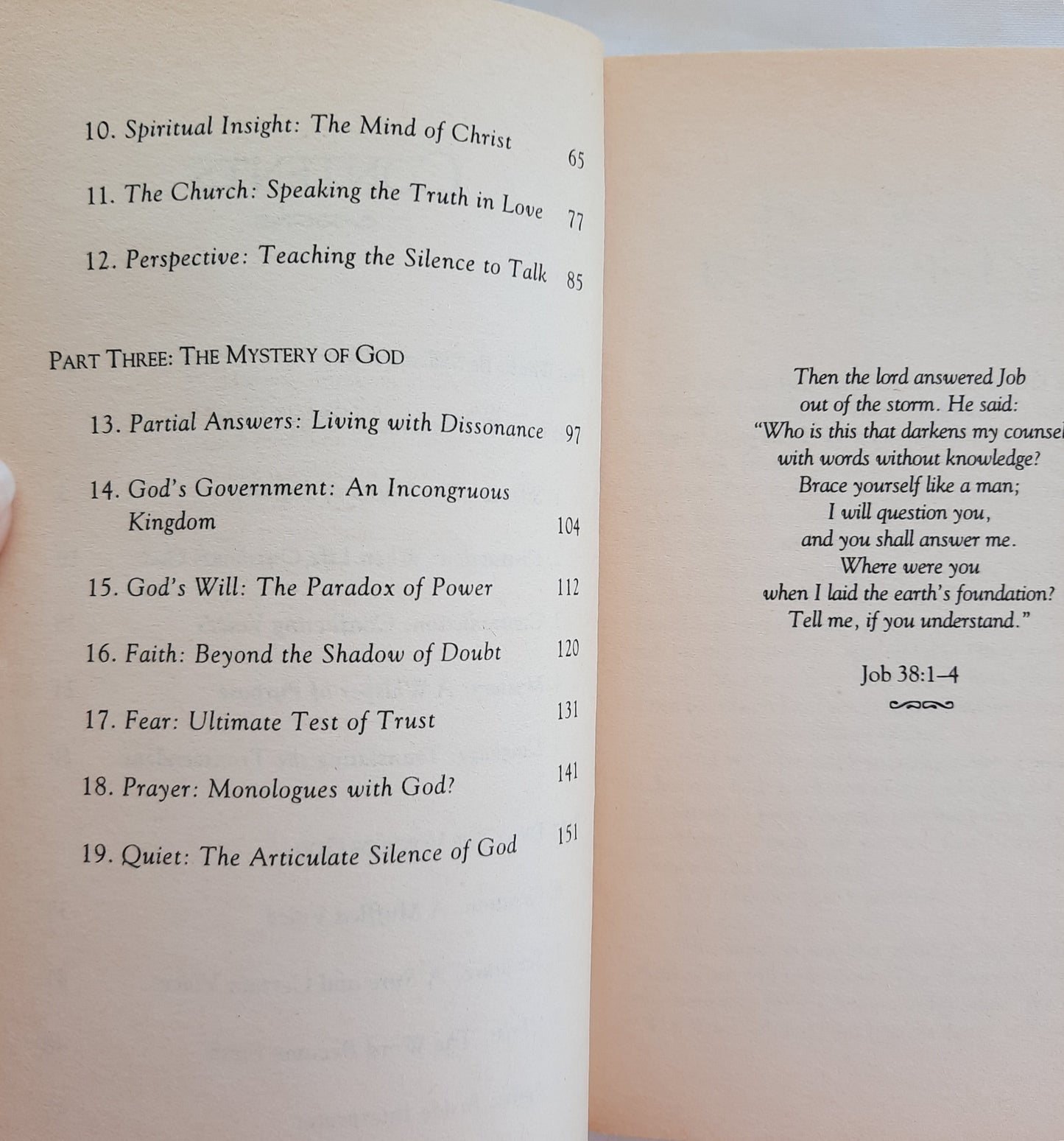 Why Is God Silent When We Need Him the Most? A Journey of Faith into the Articulate Silence of God by James Long (Very Good, 1994, Pbk, 155 pages, Zondervan)