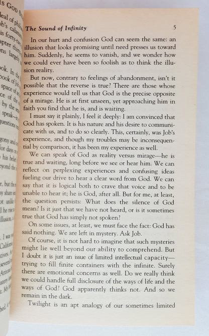 Why Is God Silent When We Need Him the Most? A Journey of Faith into the Articulate Silence of God by James Long (Very Good, 1994, Pbk, 155 pages, Zondervan)