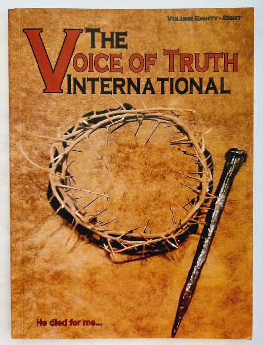 The Voice of Truth International Volume 88 by World Evangelism (Very good, Pbk,112 pages, Churches of Christ)