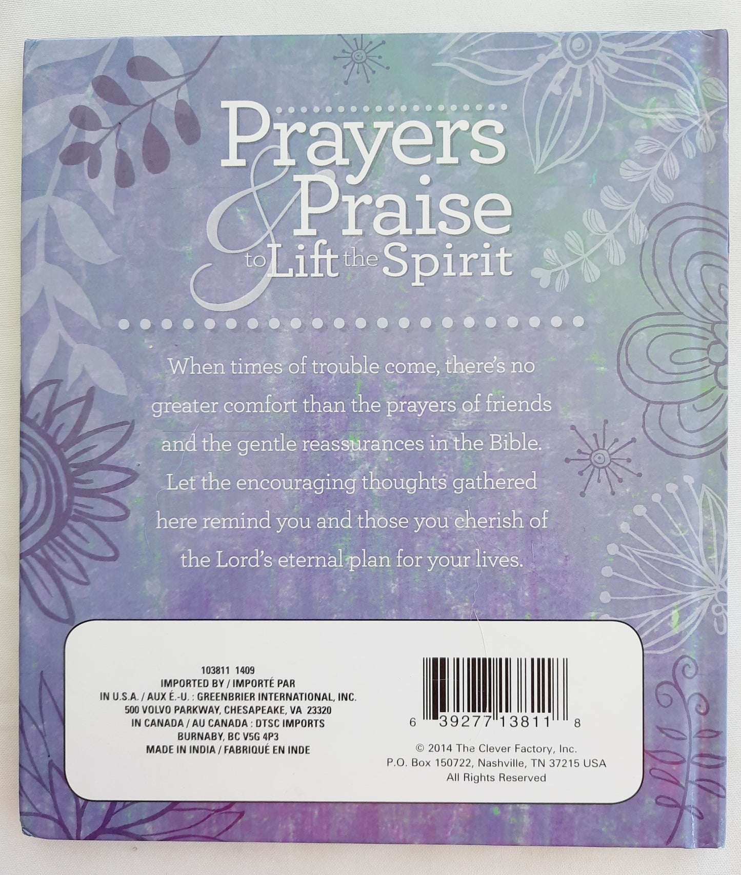 Prayers & Praise to Lift the Spirit (Like New, 2014, HC, 40 pages, The Clever Factory)