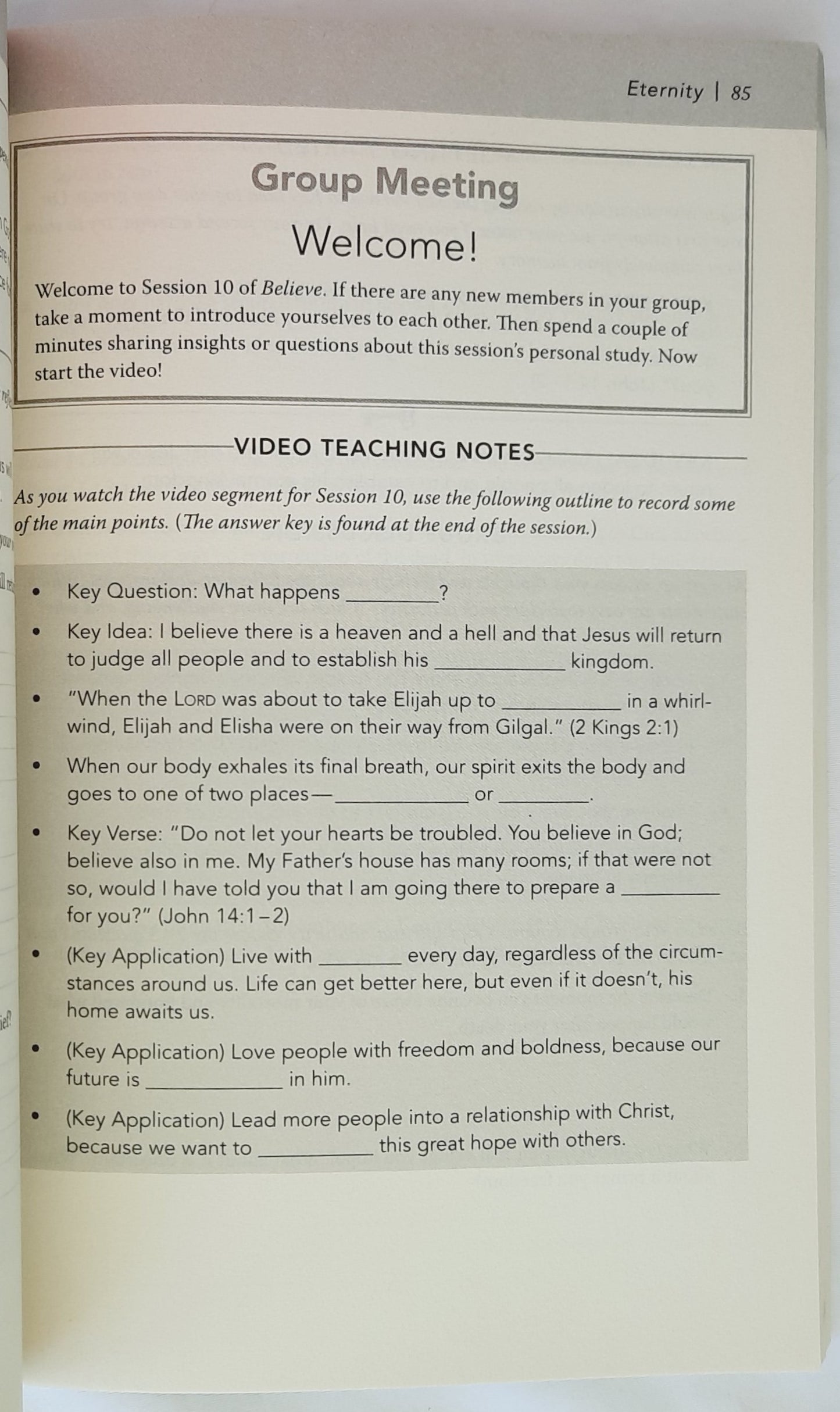 Believe Study Guide: Living the Story of the Bible to Become Like Jesus by Randy Frazee; Randy Larson (Very Good, 2015, Pbk, 234 pages, Zondervan)