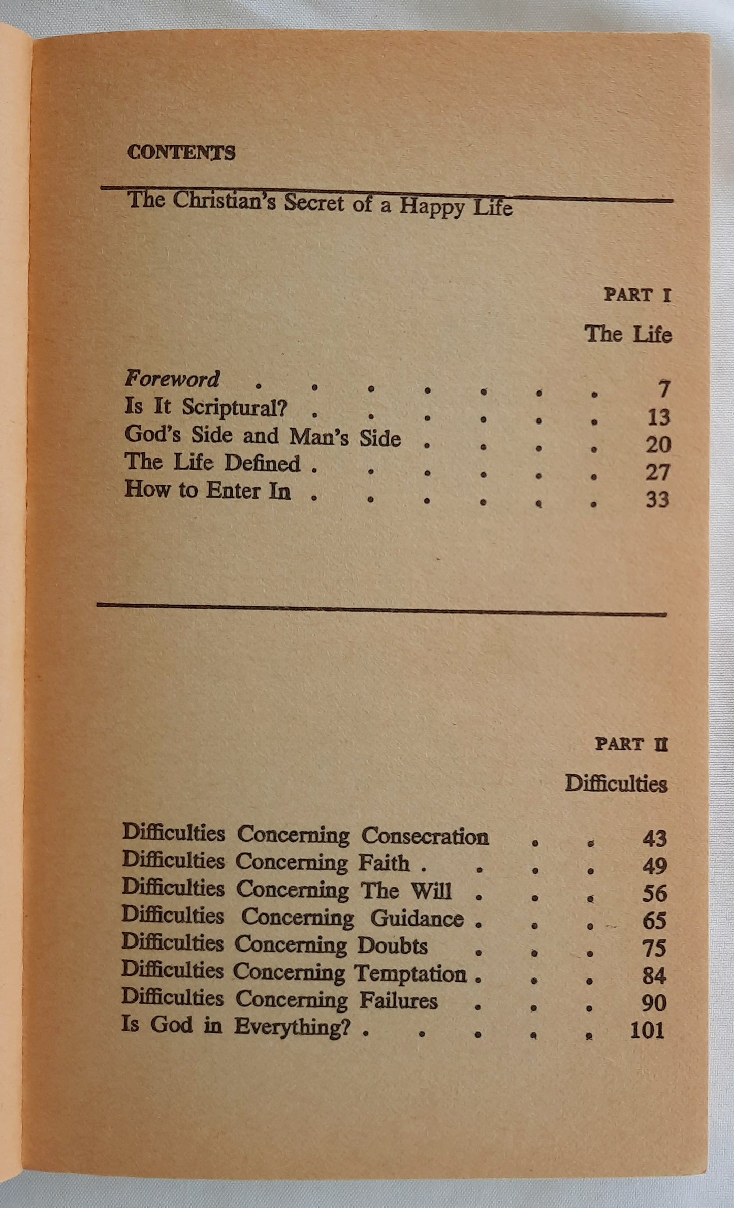 The Christian's Secret of a Happy Life by Hannah Whitall Smith (Good, 1983, Pbk, 174 pages, Spire Books)