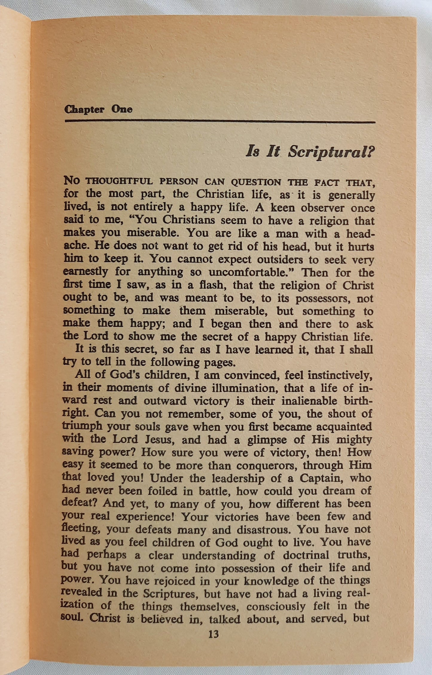 The Christian's Secret of a Happy Life by Hannah Whitall Smith (Good, 1983, Pbk, 174 pages, Spire Books)