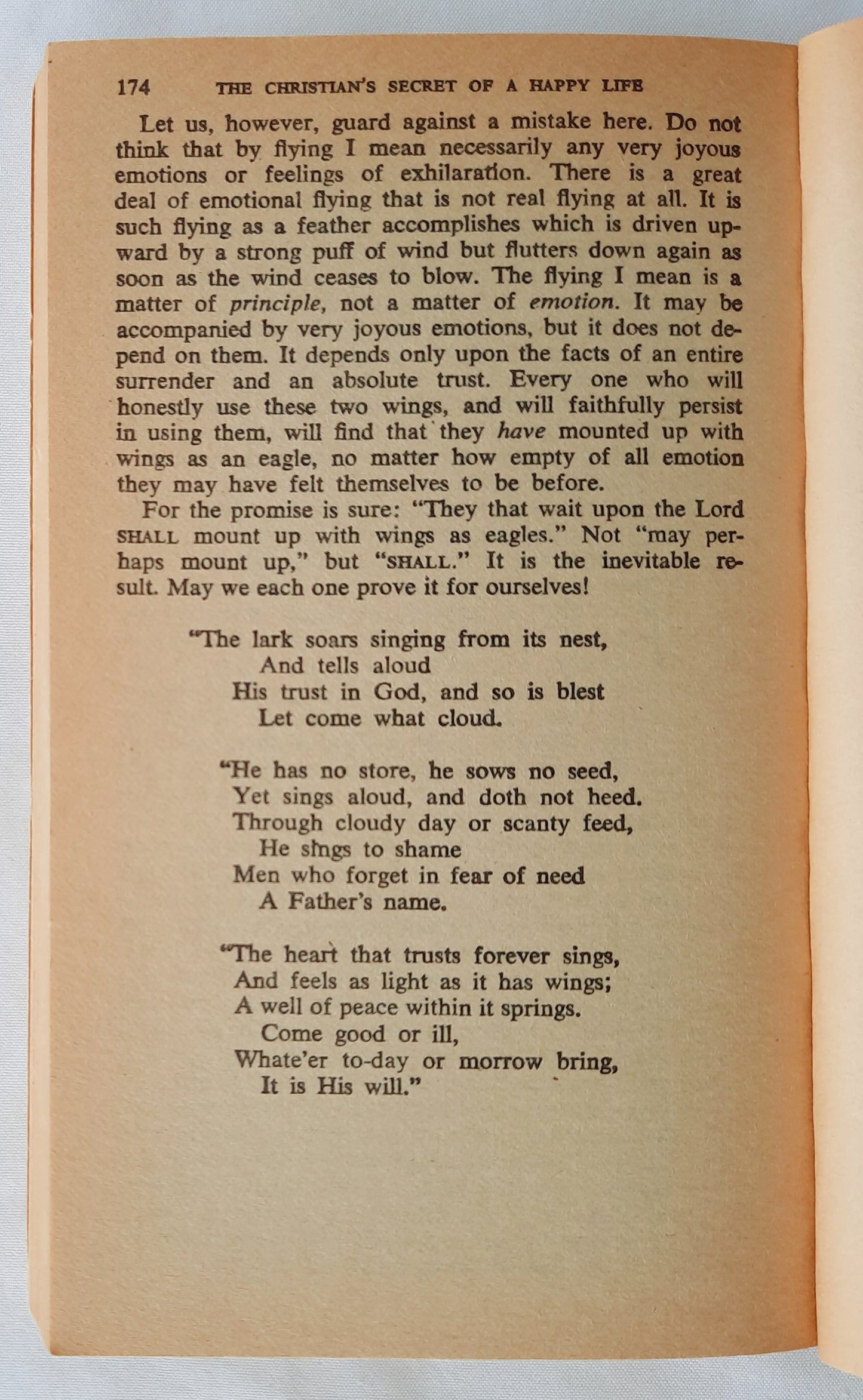 The Christian's Secret of a Happy Life by Hannah Whitall Smith (Good, 1983, Pbk, 174 pages, Spire Books)