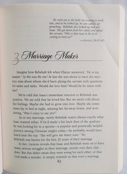 Unquenchable Love: Inspiration from the Bible's Love Stories by David & Heather Kopp (Good, 1999, Pbk, 271 pages, Harvest House)